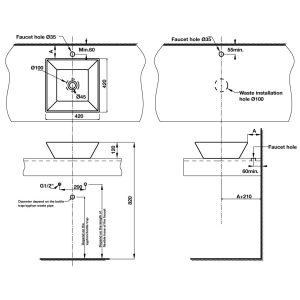 Lavabo đặt bàn REGAL 588.82.200 - 7 Lavabo đặt bàn REGAL 588.82.200 - 6