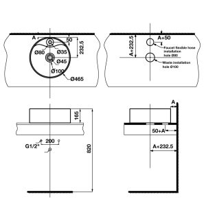 Lavabo đặt bàn SEINE 588.82.217 - 7 Lavabo đặt bàn SEINE 588.82.217 - 6