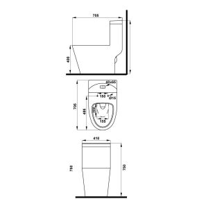 Bồn Cầu Một Khối Hafele Iconic 588.79.402 - 4