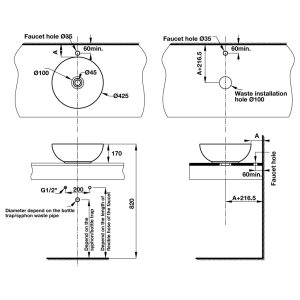 Lavabo đặt bàn COMPACT 588.82.202 - 7 Lavabo đặt bàn COMPACT 588.82.202 - 6
