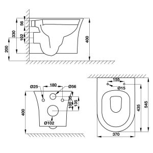 Bồn Cầu Treo Tường Hafele Regal 588.60.452 - 6