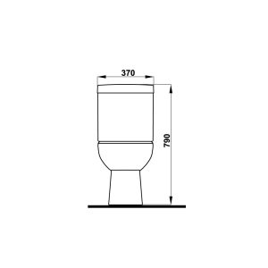 Bồn cầu hai khối COMPACT 588.79.405 - 10
