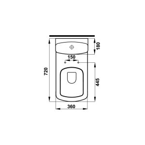 Bồn cầu hai khối COMPACT 588.79.405 - 12