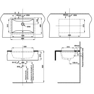 Lavabo âm bàn COMPACT 588.82.109 - 7 Lavabo âm bàn COMPACT 588.82.109 - 6