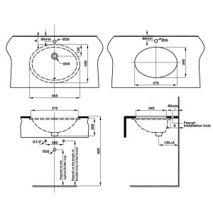 Lavabo âm bàn COMPACT 588.82.208 - 10 Lavabo âm bàn COMPACT 588.82.208 - 9
