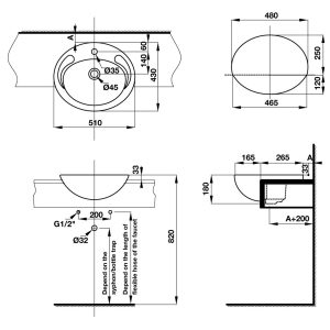 Lavabo bán âm COMPACT 588.82.204 - 7 Lavabo bán âm COMPACT 588.82.204 - 6