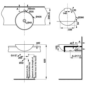 Lavabo bán âm COMPACT 588.82.203 - 7 Lavabo bán âm COMPACT 588.82.203 - 6