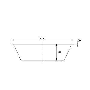 Bồn Tắm Âm Vuông Hafele - D1750 X R770 X C470 Mm 588.55.611 - 11