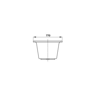 Bồn Tắm Âm Vuông Hafele - D1750 X R770 X C470 Mm 588.55.611 - 15