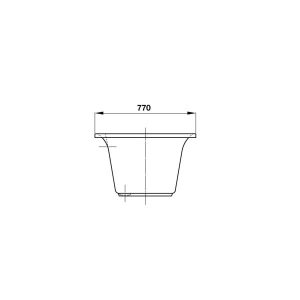 Bồn Tắm Âm Tròn Hafele - D1720 X R770 X C480 Mm 588.55.603 - 15