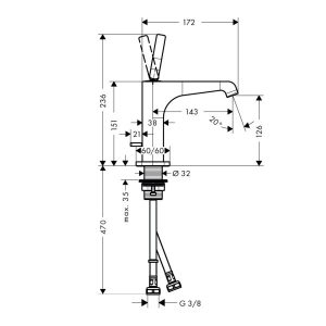 Vòi Hafele Lavabo Axor Citerrio E 130 589.54.800 - 7 Vòi Hafele Lavabo Axor Citerrio E 130 589.54.800 - 6