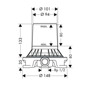 Cây Sen Tắm Âm Sàn Hafele Axor Starck 589.51.230 - 8 Cây Sen Tắm Âm Sàn Hafele Axor Starck 589.51.230 - 7
