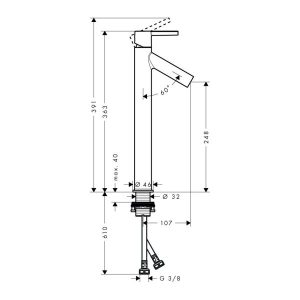 Vòi Hafele Lavabo Axor Starck 250 589.51.224 - 7 Vòi Hafele Lavabo Axor Starck 250 589.51.224 - 6