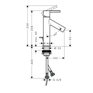 Vòi Hafele Lavabo Axor Starck 100 589.51.223 - 6