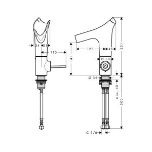 Vòi Hafele Lavabo Starck V 589.51.220 - 6