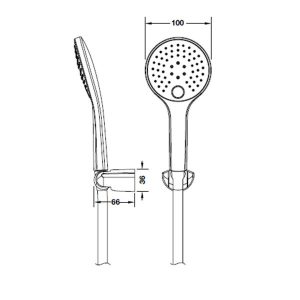 Bộ Sen Tay Tròn Hafele 2F Màu Đen Mờ 589.85.565 - 6