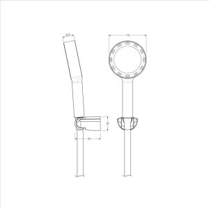 Sen tay X-Jet (không gồm dây sen) 589.85.320 - 7 Sen tay X-Jet (không gồm dây sen) 589.85.320 - 6