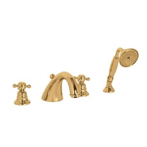 Bộ Trộn Bồn Tắm 4 Lỗ Hafele Victoria Gold 589.10.179 - 5