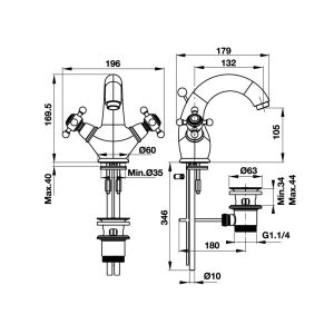 Vòi Hafele Lavabo Victoria Gold 100 589.02.690 - 7 Vòi Hafele Lavabo Victoria Gold 100 589.02.690 - 6