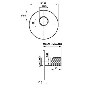 Bộ Trộn Sen Tắm Âm Hafele Charm 589.02.639 - 7 Bộ Trộn Sen Tắm Âm Hafele Charm 589.02.639 - 6