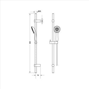 Bộ Sen Tay Kèm Thanh Trượt Hafele Ergo 589.85.315 - 6