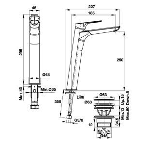 Vòi Hafele Lavabo New Mysterious 250 589.02.601 - 7 Vòi Hafele Lavabo New Mysterious 250 589.02.601 - 6