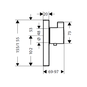 Bộ Trộn Điều Nhiệt Hafele Select 589.50.320 - 7 Bộ Trộn Điều Nhiệt Hafele Select 589.50.320 - 6