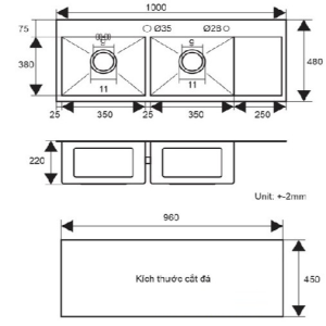Chậu rửa bát Dann DA-10048 - 4 Chậu rửa bát Dann DA-10048 - 3