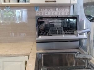 MÁY RỬA CHÉN TEXGIO TG DT2022A - MINI 6 BỘ SẤY NHIỆT DƯ