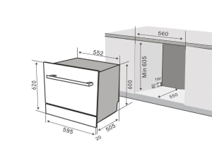 Máy rửa bát Dann SDS66PRO08B - 7 Máy rửa bát Dann SDS66PRO08B - 6