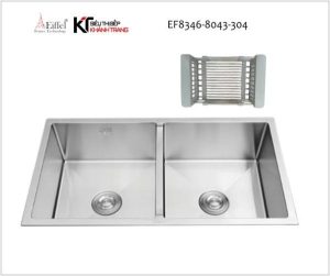 CHẬU RỬA CHÉN EIFFEL CAO CẤP INOX 304 8346 - 7