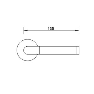 Tay nắm gạt có nắp che HAFELE 903.99.368 - 8 Tay nắm gạt có nắp che HAFELE 903.99.368 - 7