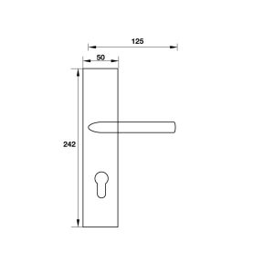 Tay Nắm Cửa Chính Đế Dài Hafele Mở Phải Hafele 903.98.465 - 4 Tay Nắm Cửa Chính Đế Dài Hafele Mở Phải Hafele 903.98.465 - 3