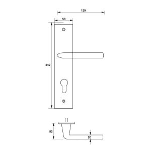 Bộ Tay Nắm Đế Dài Inox316 Hafele 903.78.589 - 6
