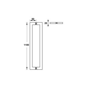 Tay Nắm Kéo Vuông Màu Đen Hafele 903.08.507 - 6