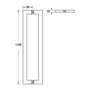 Tay Nắm Kéo Dạng Vuông 316, 1100Mm Hafele 903.02.030 - 6