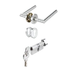 Bộ Tay Nắm Gạt Nắp Chụp Tròn Kiểu G Kèm Ruột Khóa Hafele 911.78.784 - 4 Bộ Tay Nắm Gạt Nắp Chụp Tròn Kiểu G Kèm Ruột Khóa Hafele 911.78.784 - 3