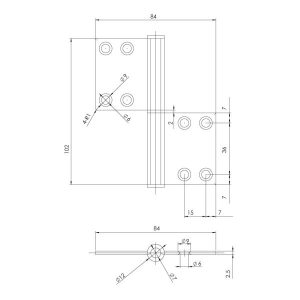 Bản Lề Lá Cho Cửa Đố Nhỏ Hafele 926.60.900 - 6
