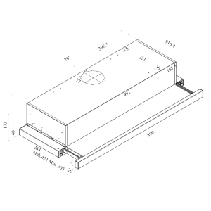 MÁY HÚT MÙI BẾP ÂM TỦ FAGOR 3AF3-941X - 1 FAGOR 3AF3-941X