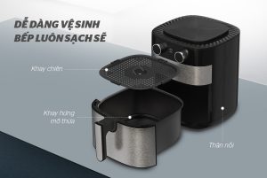 Nồi chiên không dầu 6.0L Sunhouse SHD4026 - 6