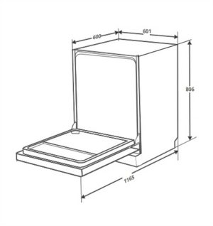 MÁY RỬA BÁT CANZY CZ-WSG14PTC - 1 Canzy CZ-WSG14PTC SERI 8