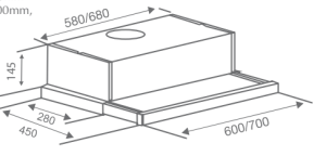 Máy hút mùi âm tủ Canzy CZ C517I