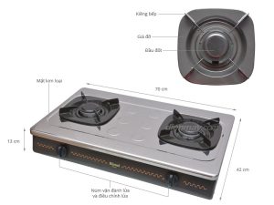 BẾP GAS DƯƠNG RINNAI RV-287(S)N - 6 BẾP GAS DƯƠNG RINNAI RV-287(S)N - 5