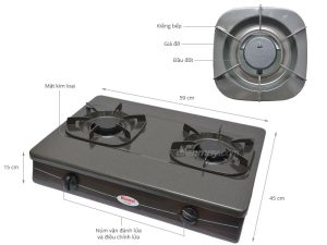 Bếp Gas Rinnai RV-360(GM)N - 7 Bếp Gas Rinnai RV-360(GM)N - 6