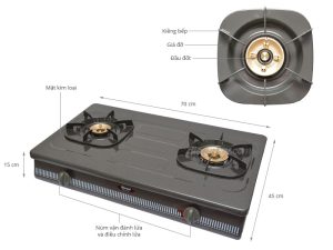 Bếp Gas Rinnai RV-770(G) - 5 Bếp Gas Rinnai RV-770(G) - 4