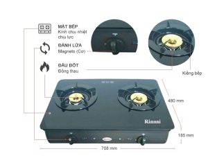 Bếp Gas Rinnai RV-8711(GL-B) - 4 Bếp Gas Rinnai RV-8711(GL-B) - 3