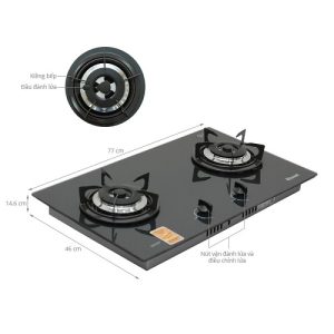 Bếp Gas Âm Rinnai RVB-2HG(B) - 22 Bếp Gas Âm Rinnai RVB-2HG(B) - 21