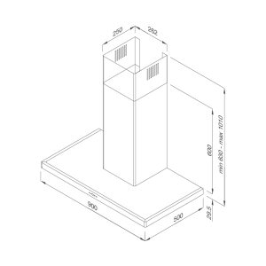 Máy hút mùi áp tường Malloca Slim K1522 - Nhập khẩu Châu Âu - 12 Máy hút mùi áp tường Malloca Slim K1522 - Nhập khẩu Châu Âu