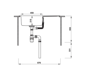Chậu rửa chén Hafele HS-SS8650 567.20.266 - 9 Chậu rửa chén Hafele HS-SS8650 567.20.266 - 8