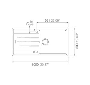CHẬU ĐÁ HAFELE HS20-GED1S60 570.32.530 - 6 CHẬU ĐÁ HAFELE HS20-GED1S60 570.32.530 - 5
